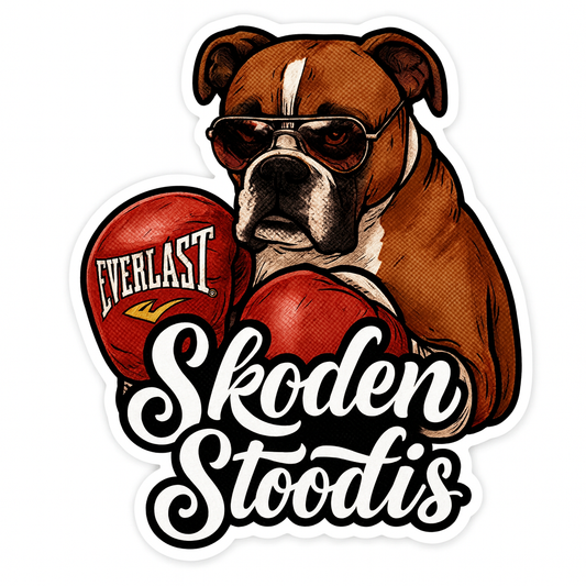 Skoden Stoodis Boxer Sticker